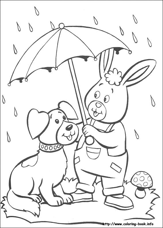 Noddy coloring picture