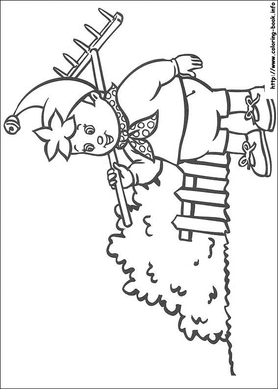 Noddy coloring picture