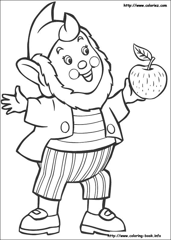 Noddy coloring picture