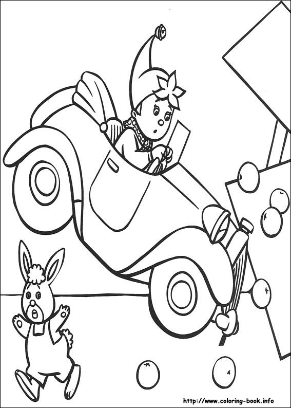 Noddy coloring picture