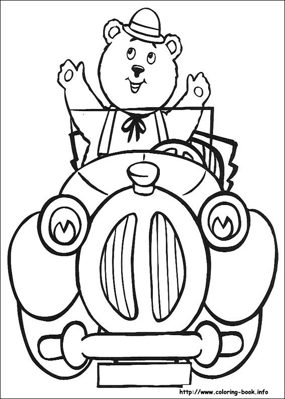 Noddy coloring picture