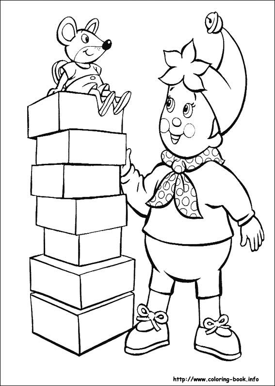 Noddy coloring picture