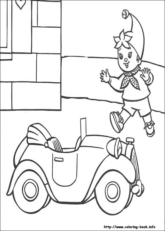 Noddy coloring picture