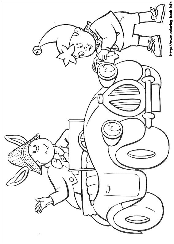 Noddy coloring picture