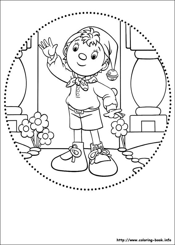 Noddy coloring picture