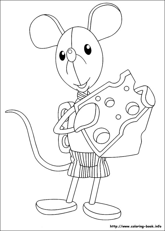 Noddy coloring picture