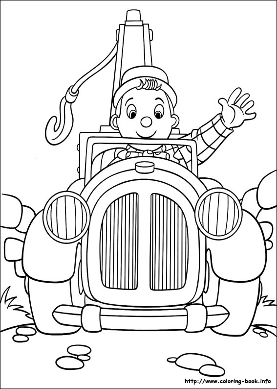 Noddy coloring picture