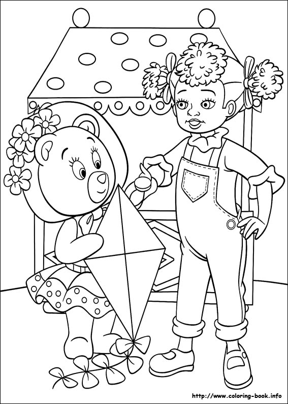 Noddy coloring picture