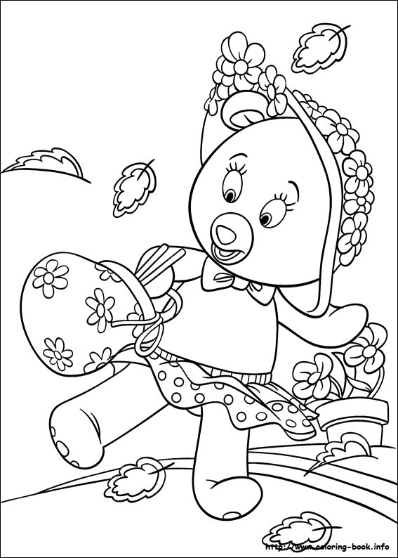 Noddy coloring picture