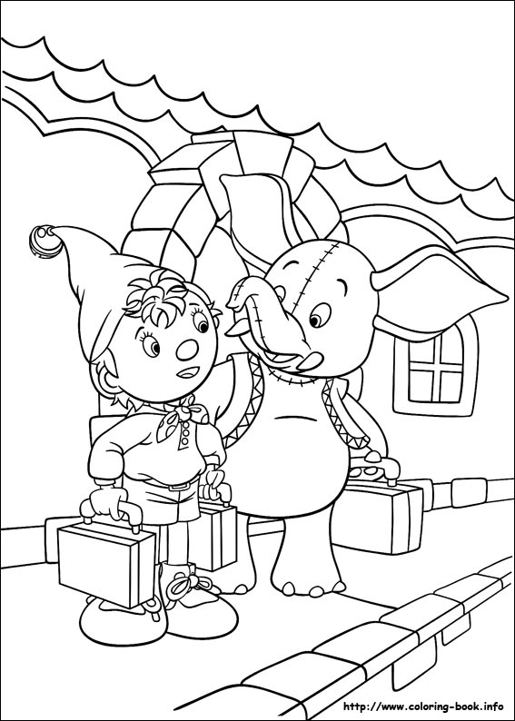 Noddy coloring picture