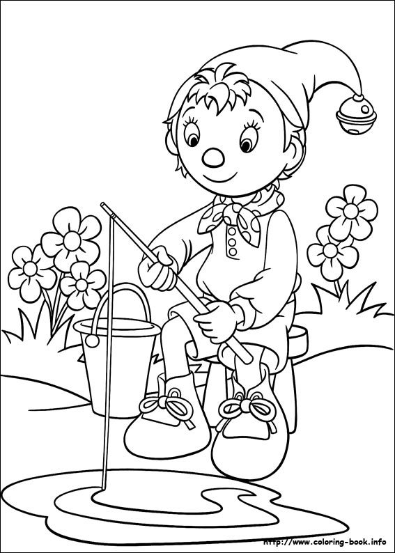 Noddy coloring picture