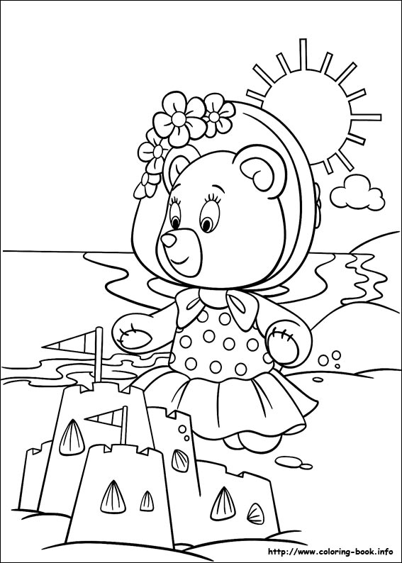 Noddy coloring picture