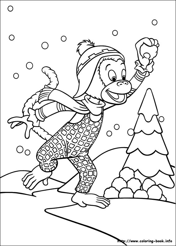 Noddy coloring picture