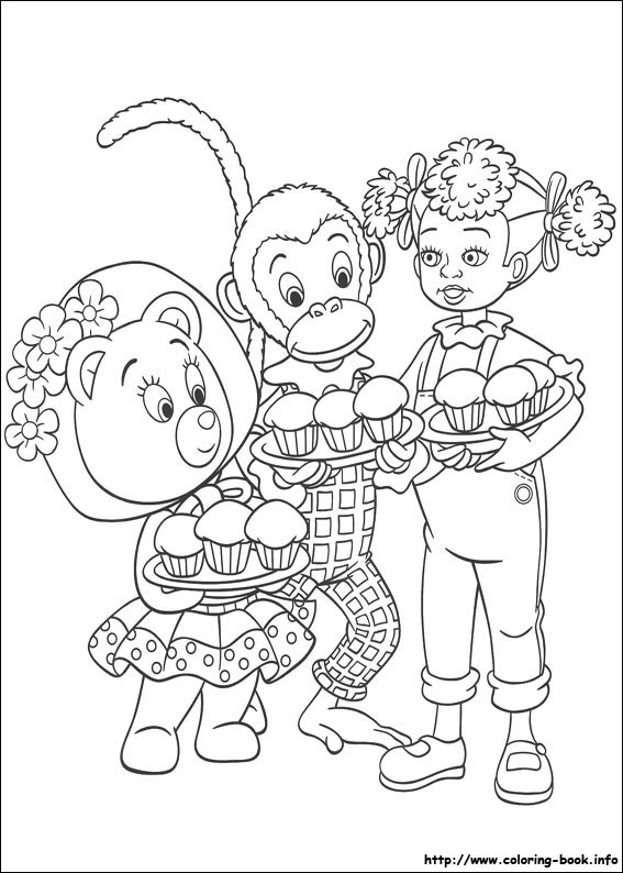 Noddy coloring picture