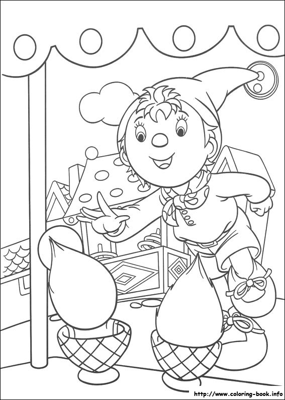 Noddy coloring picture