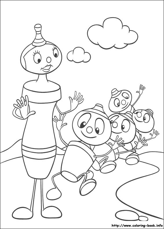 Noddy coloring picture