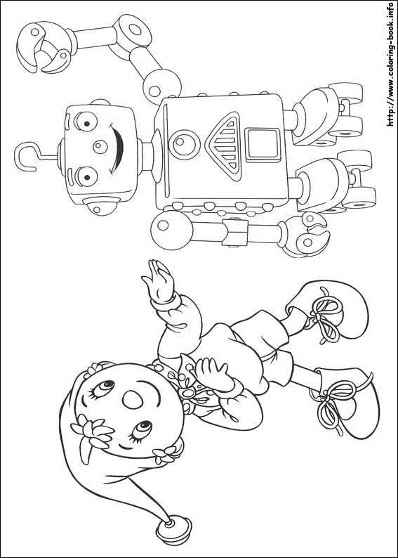 Noddy coloring picture