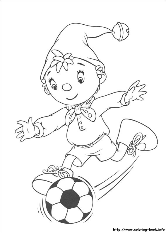 Noddy coloring picture