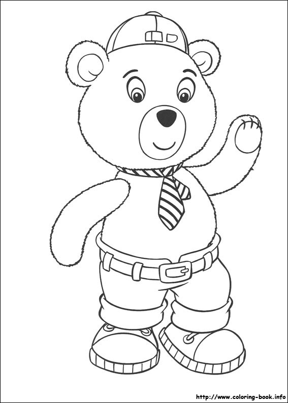 Noddy coloring picture