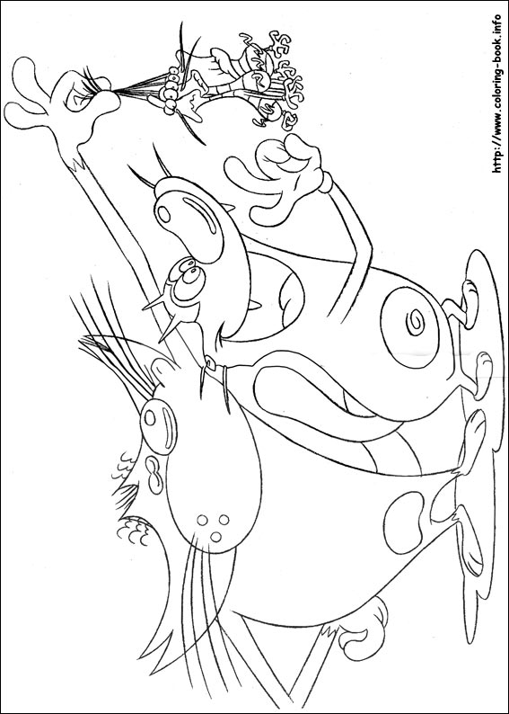 Oggy and the Cockroaches coloring picture