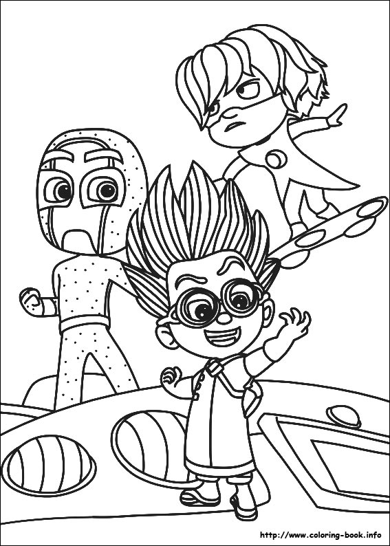 PJ Masks coloring picture