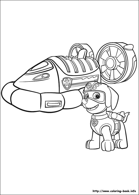 Paw Patrol coloring picture