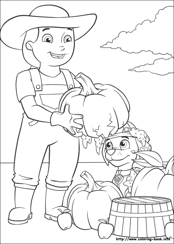 Paw Patrol coloring picture