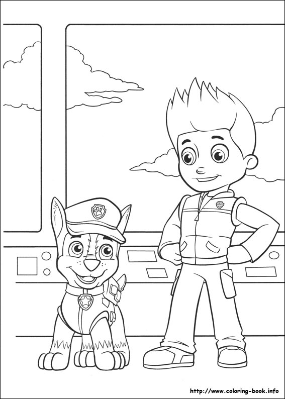 Paw Patrol coloring picture