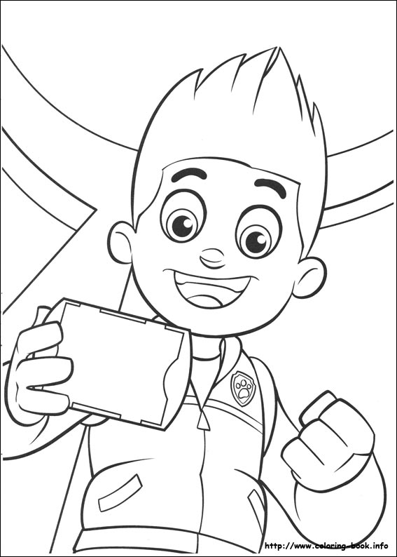 Paw Patrol coloring picture