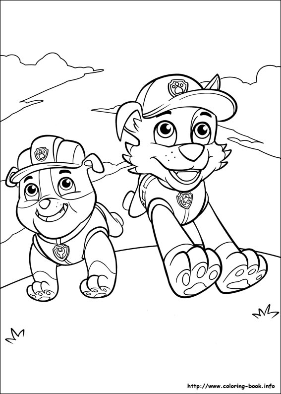 Paw Patrol coloring picture