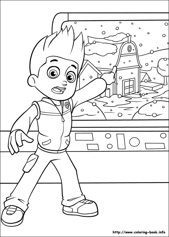 Paw Patrol coloring picture