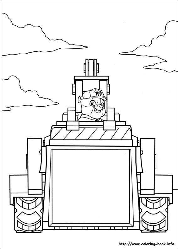 Paw Patrol coloring picture