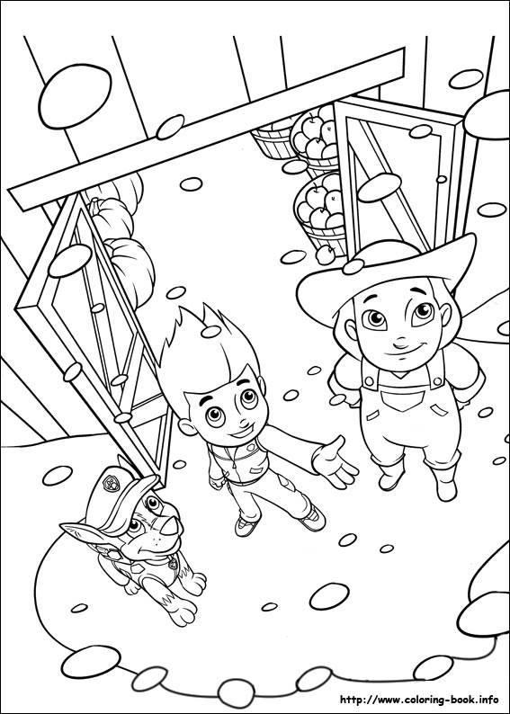 Paw Patrol coloring picture