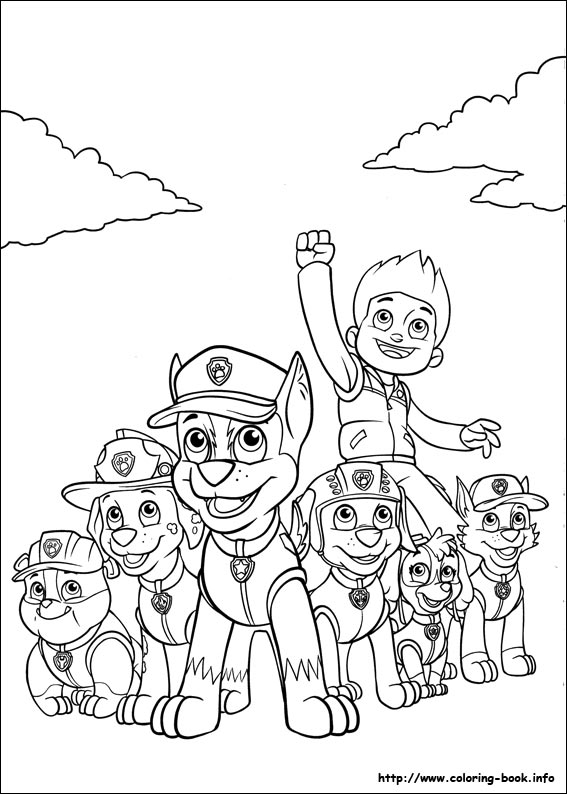 Paw Patrol coloring picture