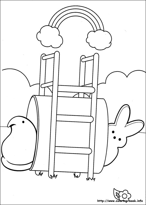 Marshmallow Peeps coloring picture