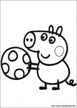 Peppa Pig Coloring Pages On Coloring Book Info
