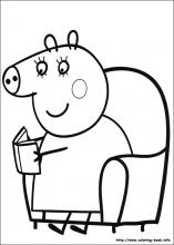 Peppa Pig Coloring Pages On Coloring Book Info
