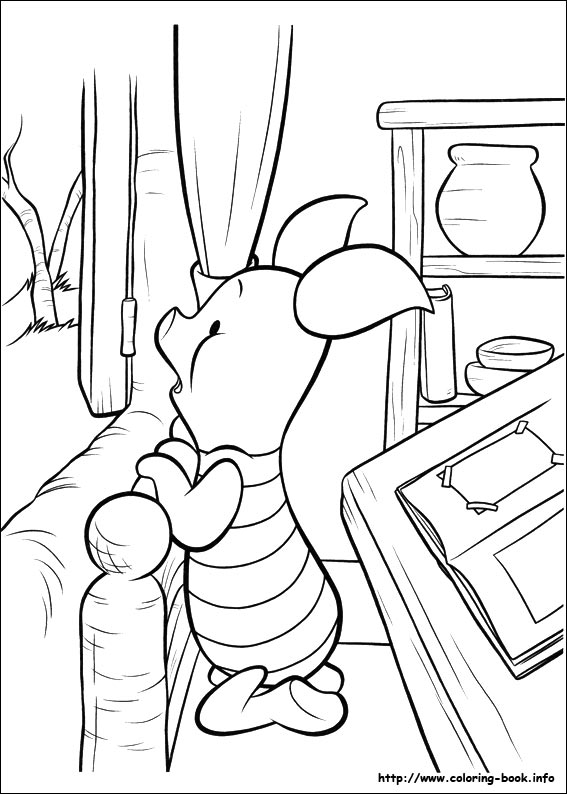 Piglet coloring picture