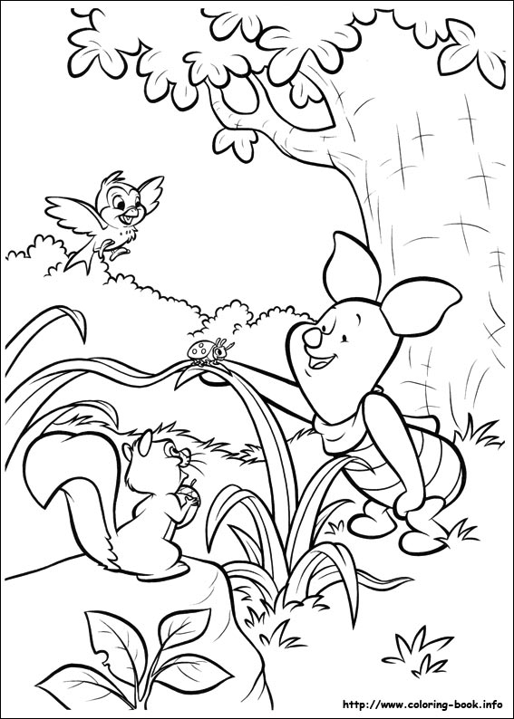 Piglet coloring picture