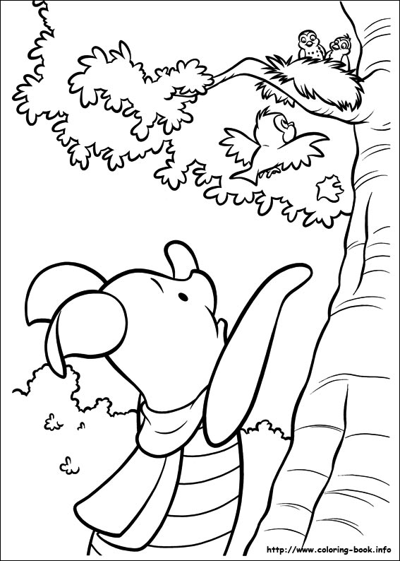 Piglet coloring picture