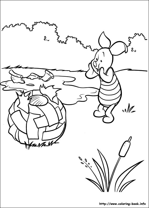 Piglet coloring picture