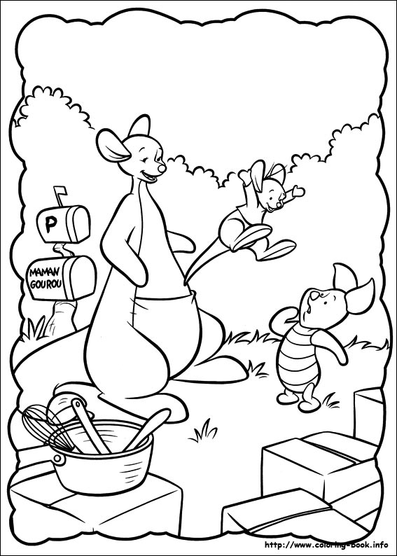 Piglet coloring picture