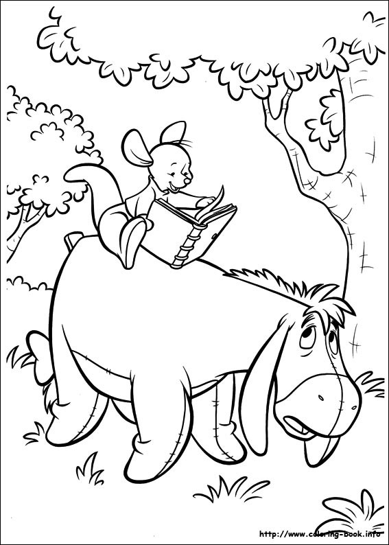 Piglet coloring picture