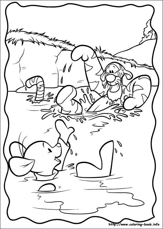 Piglet coloring picture