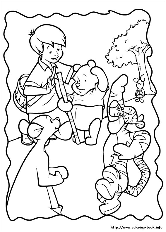 Piglet coloring picture