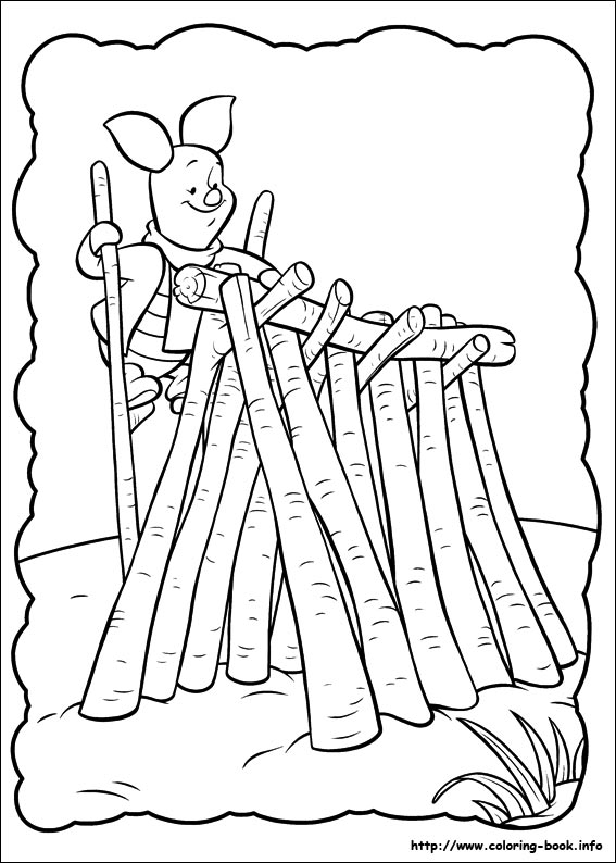 Piglet coloring picture