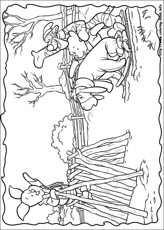 Piglet coloring picture