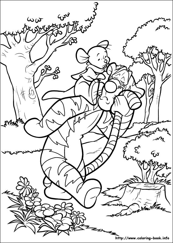 Piglet coloring picture