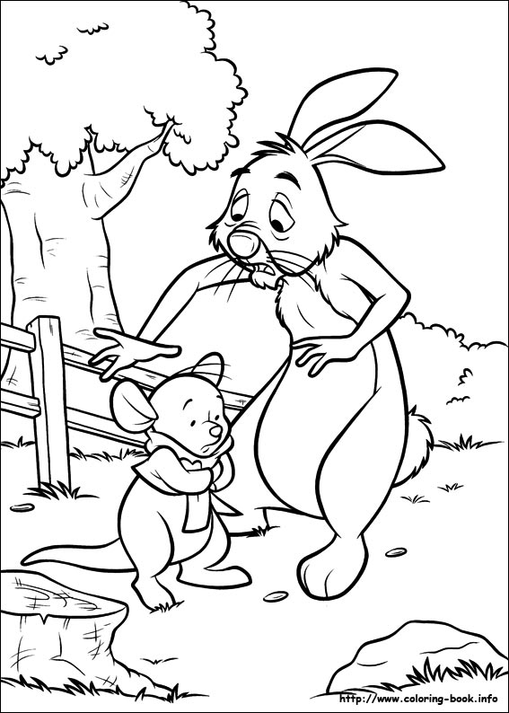 Piglet coloring picture