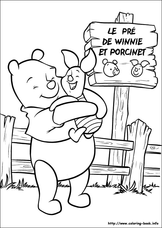 Piglet coloring picture